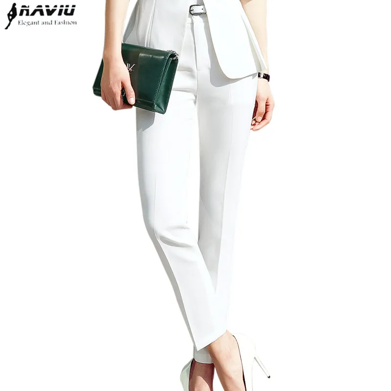 Fashion Women Ankle-Length Pants plus size formal Summer new office ladies Slim Mid waist Pencil Pants Black White
Fashion Women Ankle-Length Pants plus size formal Summer new office ladies Slim Mid waist Pencil Pants Black White
