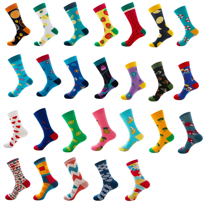Brand Quality men socks cotton funny crew socks cartoon animal fruit women socks novelty gift socks for spring autumn winter
Brand Quality men socks cotton funny crew socks cartoon animal fruit women socks novelty gift socks for spring autumn winter