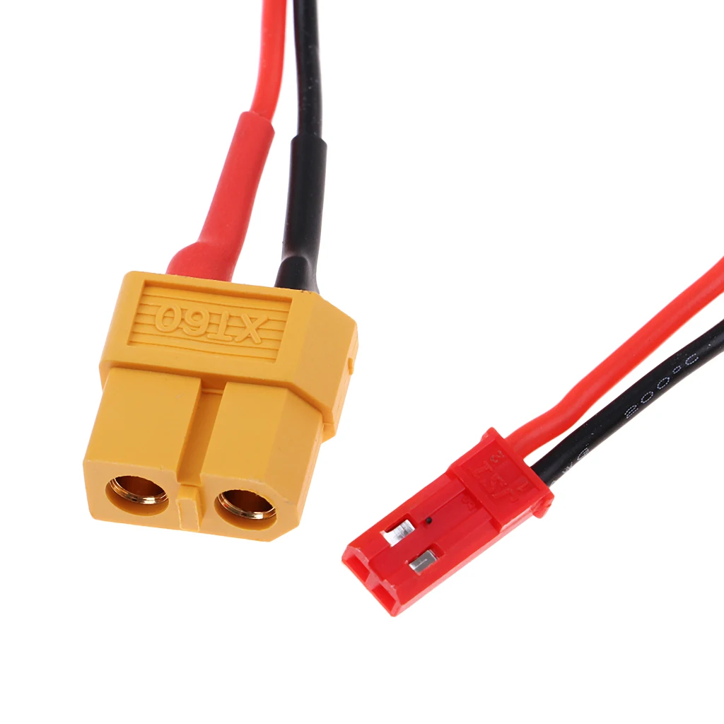 1 Pair XT60 to JST Plug Connector with 13.3cm Cable Wire 22AWG Male/Female