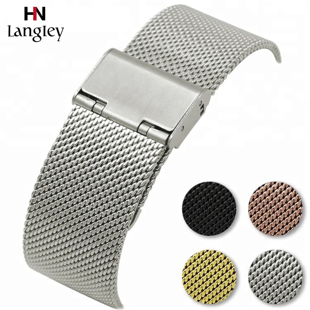 Stainless Steel Wristwatch Band Straps 12-26mm Quick Release Watchband Mesh Strap Fashion Comfortable Bands Rose Gold
Stainless Steel Wristwatch Band Straps 12-26mm Quick Release Watchband Mesh Strap Fashion Comfortable Bands Rose Gold