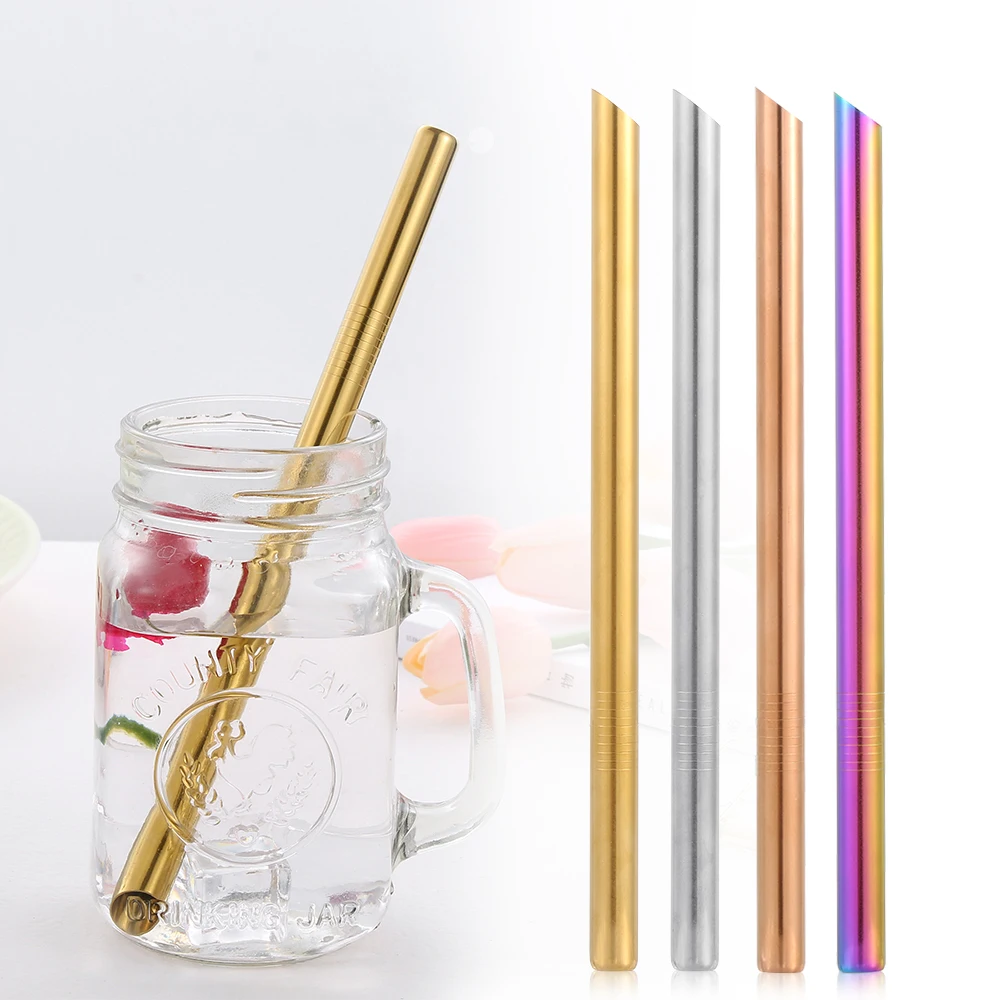 1PC 12mm*215mm New Stainless Steel Drinking Straws Pointed head Reusable Pearl Milkshake Tea Straight Kitchen Tool Bar Accessory
1PC 12mm*215mm New Stainless Steel Drinking Straws Pointed head Reusable Pearl Milkshake Tea Straight Kitchen Tool Bar Accessory