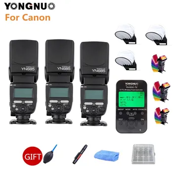 3PCS YONGNUO YN685C Flash Speedlight Wireless 2.4G HSS TTL Speedlite + YN622C-TX Trigger for Canon 7D 70D 60D 700D DSLR Camera
3PCS YONGNUO YN685C Flash Speedlight Wireless 2.4G HSS TTL Speedlite + YN622C-TX Trigger for Canon 7D 70D 60D 700D DSLR Camera