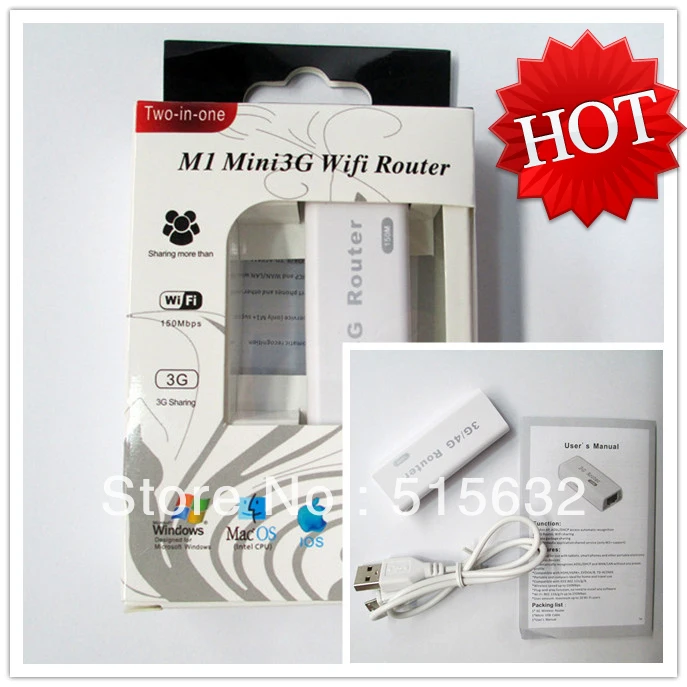 hot! Unclocked Wireless Router Mini Portable 3G WIFI Router 150Mbps support 3G USB Modems with retail box
hot! Unclocked Wireless Router Mini Portable 3G WIFI Router 150Mbps support 3G USB Modems with retail box