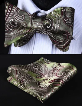 Wedding Party Pocket Square BP923TS Olive Green Paisley Bowtie Men Silk Self Bow Tie handkerchief set
Wedding Party Pocket Square BP923TS Olive Green Paisley Bowtie Men Silk Self Bow Tie handkerchief set