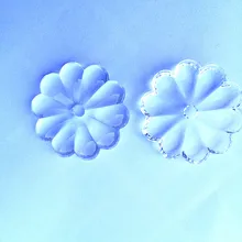 300 sztuk/partia, 20mm kwiat kształt szkła kryształowego koraliki żyrandol części piękne zawieszki decor urodziny ciasto drzewo jasne kamienie(China)