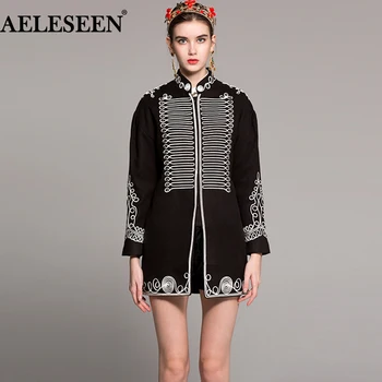AELESEEN Vintage Black Warrior Coats Fashion 2018 Winter Spring Fashion Full Sleeve Wool Line Embroidery Button Warm New Coat
AELESEEN Vintage Black Warrior Coats Fashion 2018 Winter Spring Fashion Full Sleeve Wool Line Embroidery Button Warm New Coat