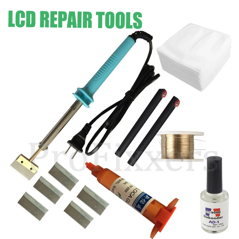 7 in 1 tp-2500 UV glue Optical Clear Adhesive dispergator + solder iron Hot Blade Decal Remover glue LCD touch screen repair
7 in 1 tp-2500 UV glue Optical Clear Adhesive dispergator + solder iron Hot Blade Decal Remover glue LCD touch screen repair
