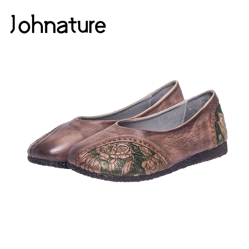 Johnature 2020 New Spring/Autumn Genuine Leather Casual Round Toe Shallow Retro Mixed Colors Slip-on Flats Women Shoes
Johnature 2020 New Spring/Autumn Genuine Leather Casual Round Toe Shallow Retro Mixed Colors Slip-on Flats Women Shoes