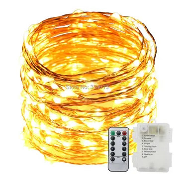 3AA Battery Powered 12M 39FT 120LED 8 Flash Mode Copper Wire LED Fairy String Lights Christmas Dimmable Lights + Remote Control
3AA Battery Powered 12M 39FT 120LED 8 Flash Mode Copper Wire LED Fairy String Lights Christmas Dimmable Lights + Remote Control