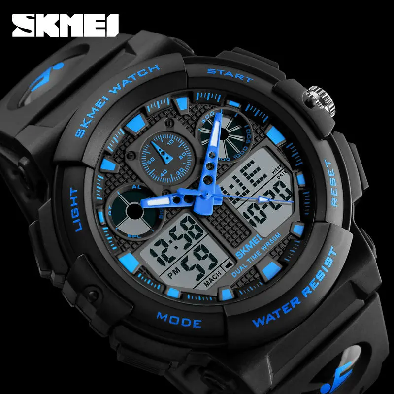 Top Luxury Brand SKMEI Men Fashion Sport Watches Digital Chronograph Watch 50M Watwrproof Military Wristwatch Relogio Masculino
Top Luxury Brand SKMEI Men Fashion Sport Watches Digital Chronograph Watch 50M Watwrproof Military Wristwatch Relogio Masculino