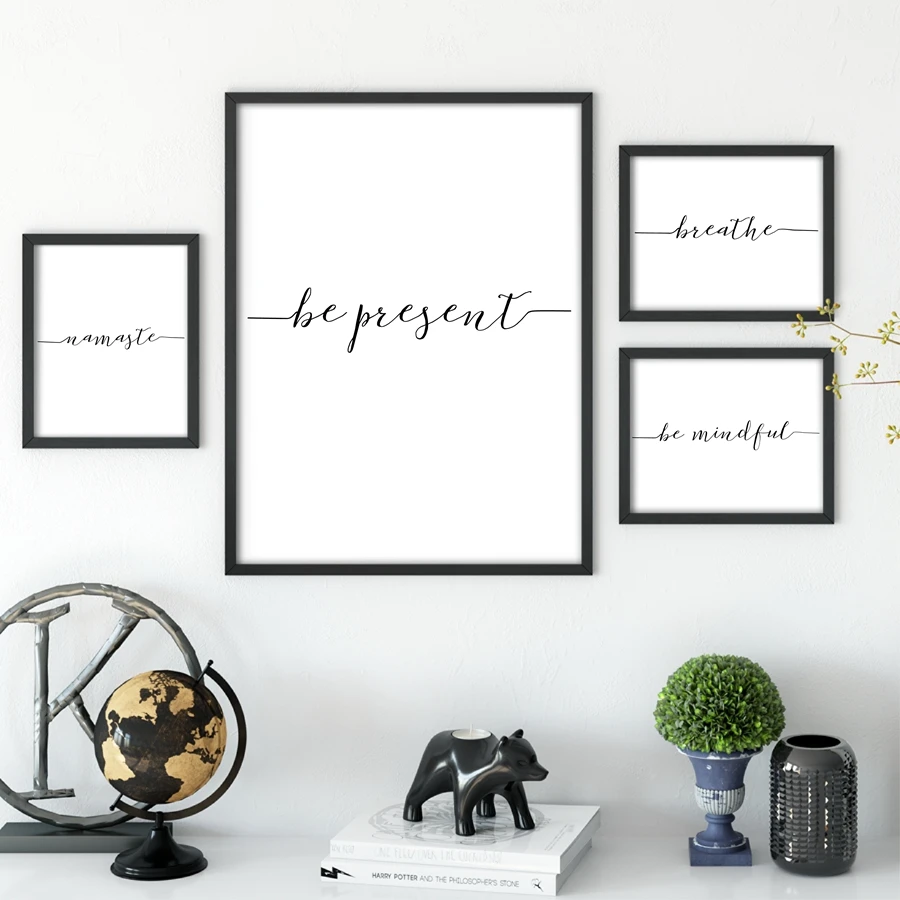 Yoga Spiritual Canvas Art Print Painting Poster, Be Present / Namaste / Breathe Calligraphy Yoga Poster Prints Wall Art Decor
Yoga Spiritual Canvas Art Print Painting Poster, Be Present / Namaste / Breathe Calligraphy Yoga Poster Prints Wall Art Decor