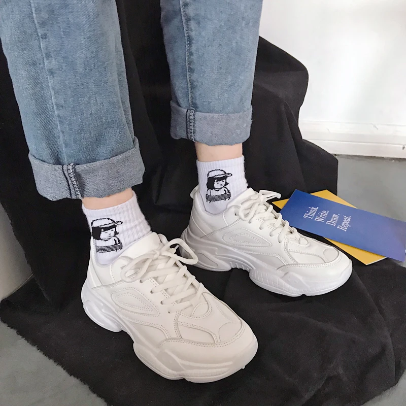 2019 spring wild fashion increased white old shoes women's simple small fresh casual shoes
2019 spring wild fashion increased white old shoes women's simple small fresh casual shoes