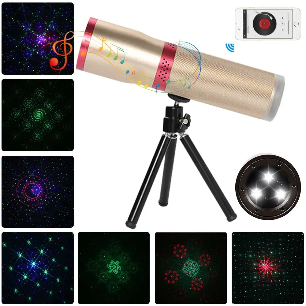 Mini LED Stage Effect Projection Lights Smart Bluetooth Audio Speaker Stage Lamp with tripod Indoor Decoration Light for Party
Mini LED Stage Effect Projection Lights Smart Bluetooth Audio Speaker Stage Lamp with tripod Indoor Decoration Light for Party
