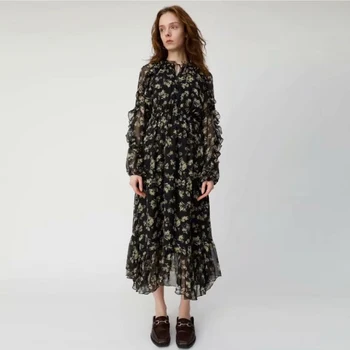 XF Hawaii Beach Holiday Party Milan Fashion Rose Print Round Neck Long Sleeve Ruffled Slim Floral Dress 2019 Summer Women
XF Hawaii Beach Holiday Party Milan Fashion Rose Print Round Neck Long Sleeve Ruffled Slim Floral Dress 2019 Summer Women