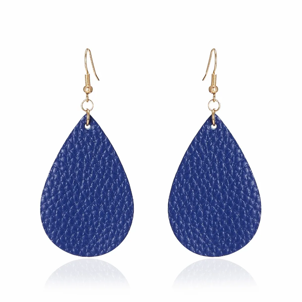 Three Colors PU Leather Drop Earrings Teardrop Shaped Leather Earrings For Women 2018 Fashion Jewelry Big Dangle Earring
Three Colors PU Leather Drop Earrings Teardrop Shaped Leather Earrings For Women 2018 Fashion Jewelry Big Dangle Earring