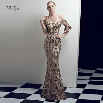 weiyin Sexy Gold Mermaid Prom Dress 2020 Robe De Soiree Sequined Evening Dresses V Neck Formal Imported Party Gowns WY1012
weiyin Sexy Gold Mermaid Prom Dress 2020 Robe De Soiree Sequined Evening Dresses V Neck Formal Imported Party Gowns WY1012