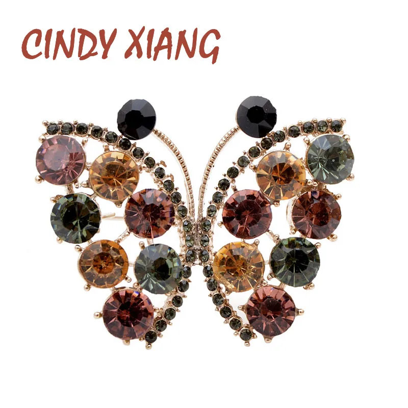 CINDY XIANG New Arrival Rhinestone Butterfly Brooches For Women Elegant Shining Sparking Insect Pin Dress Jewelry Wedding Pins
CINDY XIANG New Arrival Rhinestone Butterfly Brooches For Women Elegant Shining Sparking Insect Pin Dress Jewelry Wedding Pins