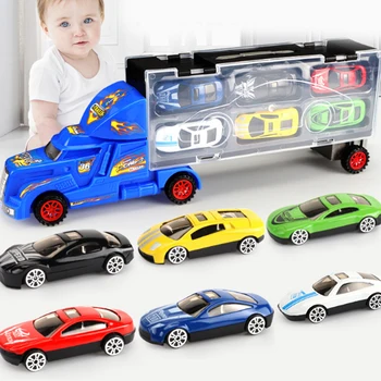 7Pcs/set Mini Transport Cars Alloy Carrier Truck Car Action Figure Model Toy Gift Box Set Boy Baby Toys for Kids Birthday Gifts
7Pcs/set Mini Transport Cars Alloy Carrier Truck Car Action Figure Model Toy Gift Box Set Boy Baby Toys for Kids Birthday Gifts