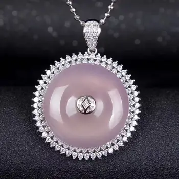 Natural Brazil High Ice Purple Chalcedony Agate Buckle Pendant Necklace Sweater Chain Jewelry Gift Wholesale
Natural Brazil High Ice Purple Chalcedony Agate Buckle Pendant Necklace Sweater Chain Jewelry Gift Wholesale