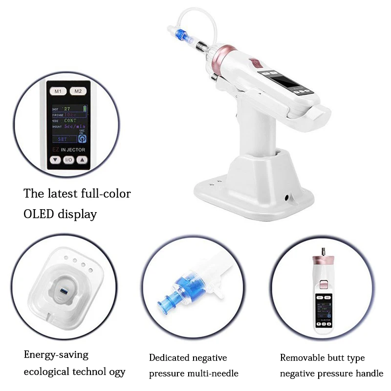 Korea EZ Negative Pressure Meso gun Mesotherapy Hydrolifting Water Injector for lips lifting Needle Free Microcrystal Injection
Korea EZ Negative Pressure Meso gun Mesotherapy Hydrolifting Water Injector for lips lifting Needle Free Microcrystal Injection