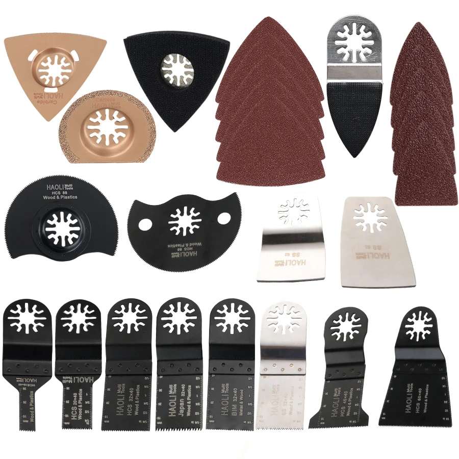 Popular 66 pcs oscillating tool saw blades for renovator power tools as Fein multimaster,Dremel,electric tools accessories
Popular 66 pcs oscillating tool saw blades for renovator power tools as Fein multimaster,Dremel,electric tools accessories