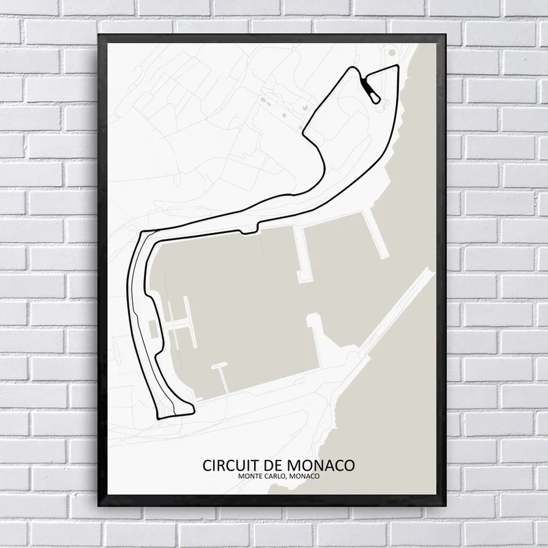 Circuit De Monaco Art Canvas Painting Nordic Posters and Prints Wall Pictures for Living Room
Circuit De Monaco Art Canvas Painting Nordic Posters and Prints Wall Pictures for Living Room
