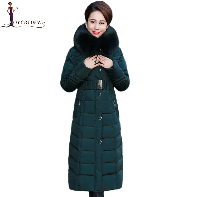 Winter Jacket New middle-aged Long section Cotton Outerwear Thickening Hooded Fur collar Cotton Parkas Large size L-5XL DD280
Winter Jacket New middle-aged Long section Cotton Outerwear Thickening Hooded Fur collar Cotton Parkas Large size L-5XL DD280