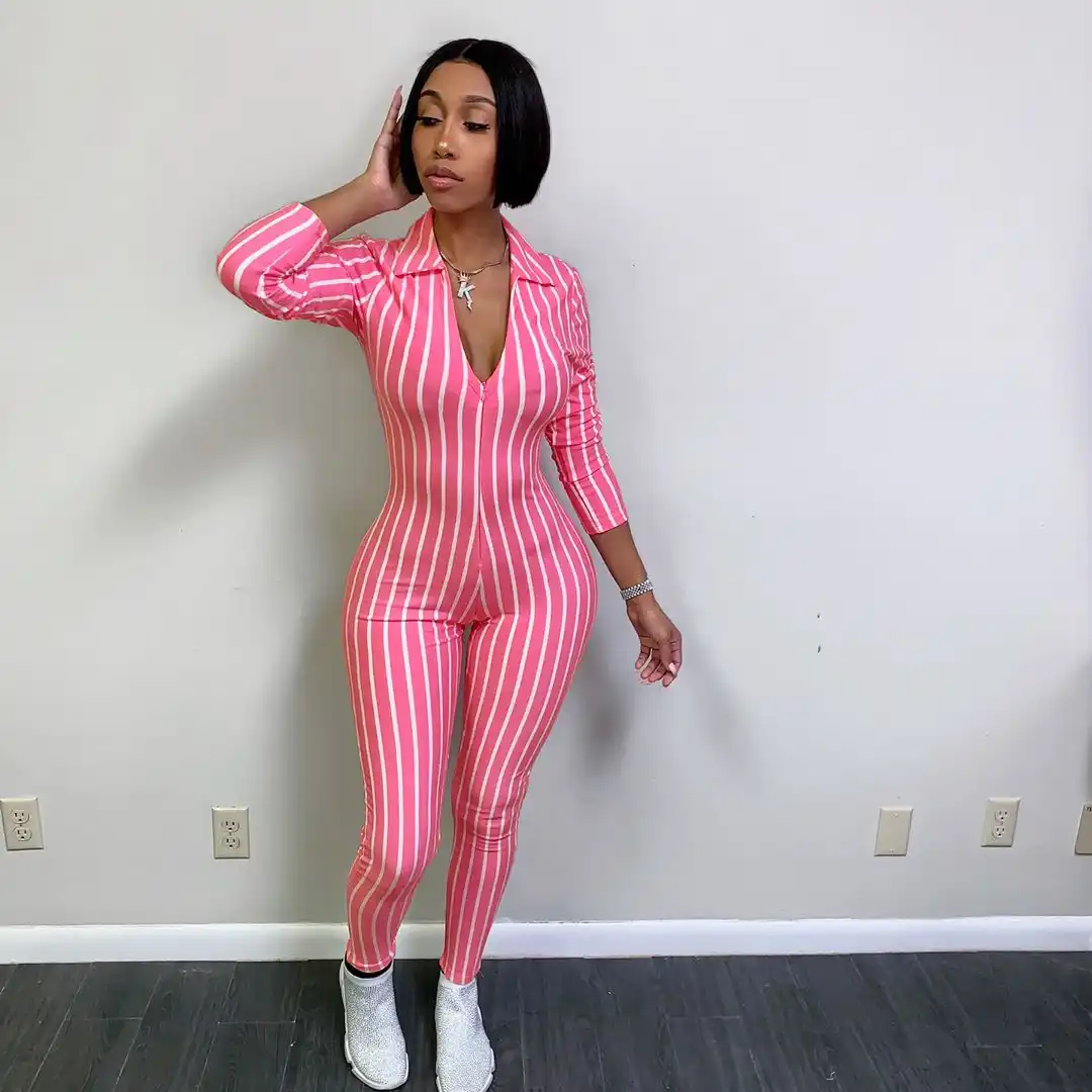 pink black jumpsuit