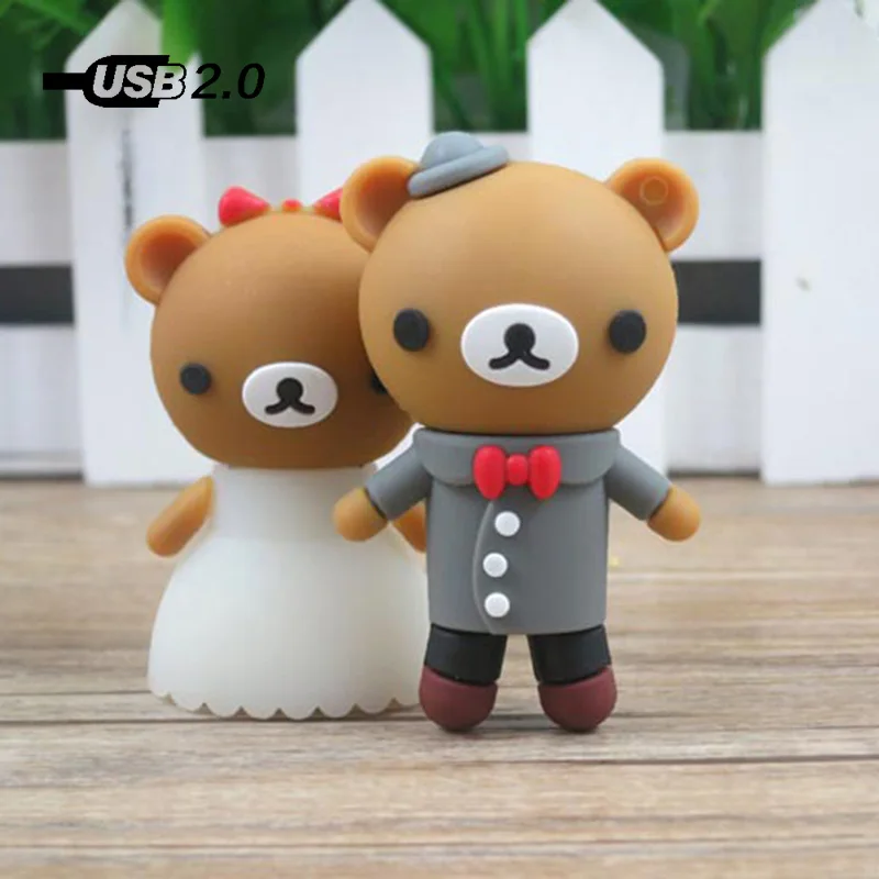 Cartoon Wedding Bears BOY and Girl Fashion Flash Disk Usb Flash Drive Memory Stick 128MB 4GB 8GB 16GB 32GB 64GB 128GB Hot Sale
Cartoon Wedding Bears BOY and Girl Fashion Flash Disk Usb Flash Drive Memory Stick 128MB 4GB 8GB 16GB 32GB 64GB 128GB Hot Sale