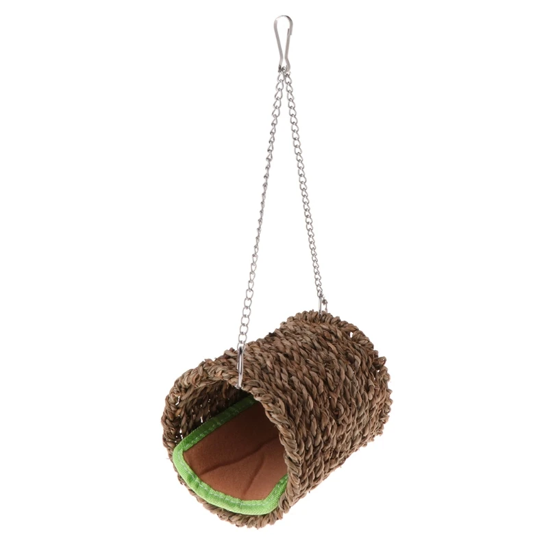 Hamster Nest Natural Grass Tunnel Hanging Sleeping Bed Squirrel Parrots Parakeet House
Hamster Nest Natural Grass Tunnel Hanging Sleeping Bed Squirrel Parrots Parakeet House