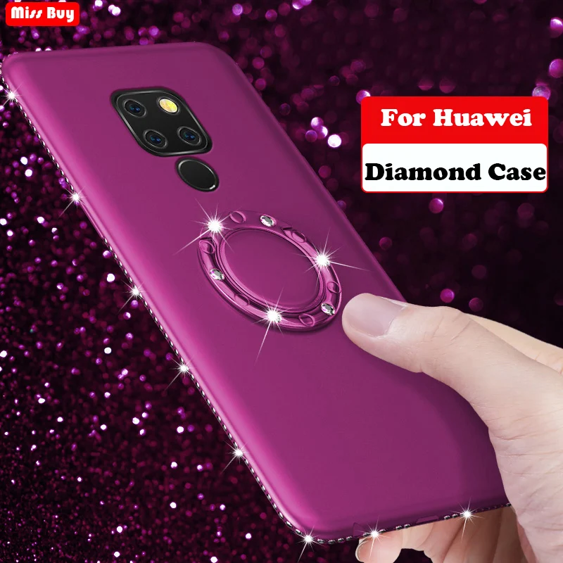 Bling Diamond Case For Huawei Mate 20 Lite Mate20 Pro Mate 20 X 20x Nova 4 P30 Pro Case Finger Ring Magnetic Silicone Soft Cover
Bling Diamond Case For Huawei Mate 20 Lite Mate20 Pro Mate 20 X 20x Nova 4 P30 Pro Case Finger Ring Magnetic Silicone Soft Cover