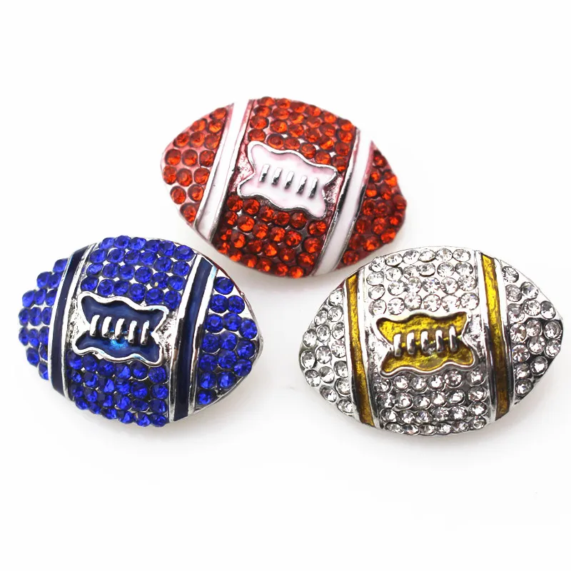 9pcs/lot Mix Color Crystal Football Shape Snap Buttons for 18mm Snaps Bracelet&Bangles DIY Snap Pendants Jewelry Charms
9pcs/lot Mix Color Crystal Football Shape Snap Buttons for 18mm Snaps Bracelet&Bangles DIY Snap Pendants Jewelry Charms