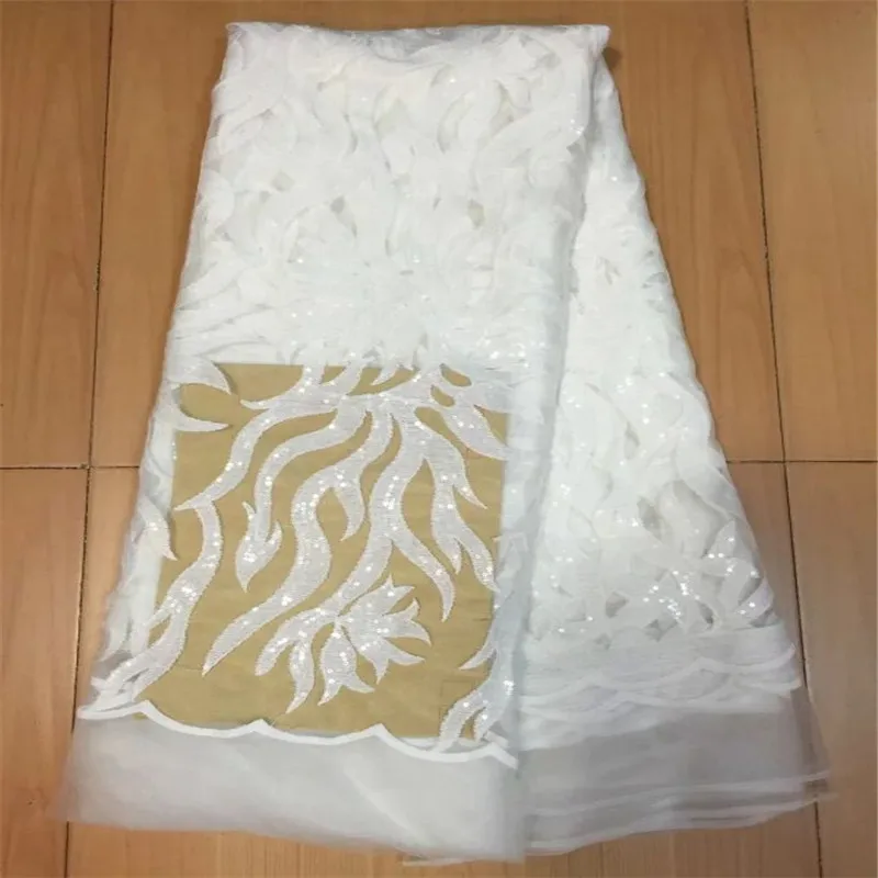 2019 Latest White mesh lace High Quality African Lace Fabric Nigeria Embroidered Tulle Lace Fabric For Wedding 5yards
2019 Latest White mesh lace High Quality African Lace Fabric Nigeria Embroidered Tulle Lace Fabric For Wedding 5yards