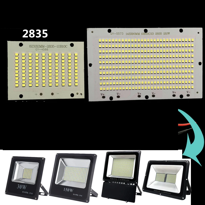 SMD2835 Light Source Plate 50W 100W High Power LED Lamp Beads Lamp Board PCB for Outdoor Cast Light
SMD2835 Light Source Plate 50W 100W High Power LED Lamp Beads Lamp Board PCB for Outdoor Cast Light