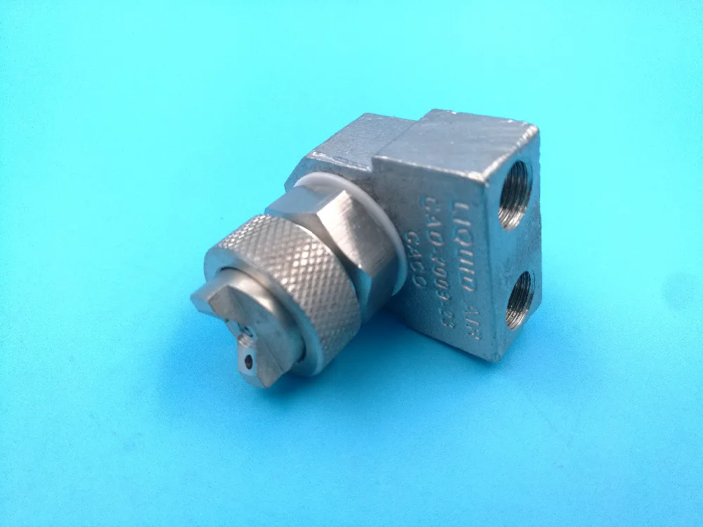 Stainless steel external mixing pressure feed type fan air atomizing nozzle,micro nozzle,mixing air atomizing spray nozzle
Stainless steel external mixing pressure feed type fan air atomizing nozzle,micro nozzle,mixing air atomizing spray nozzle
