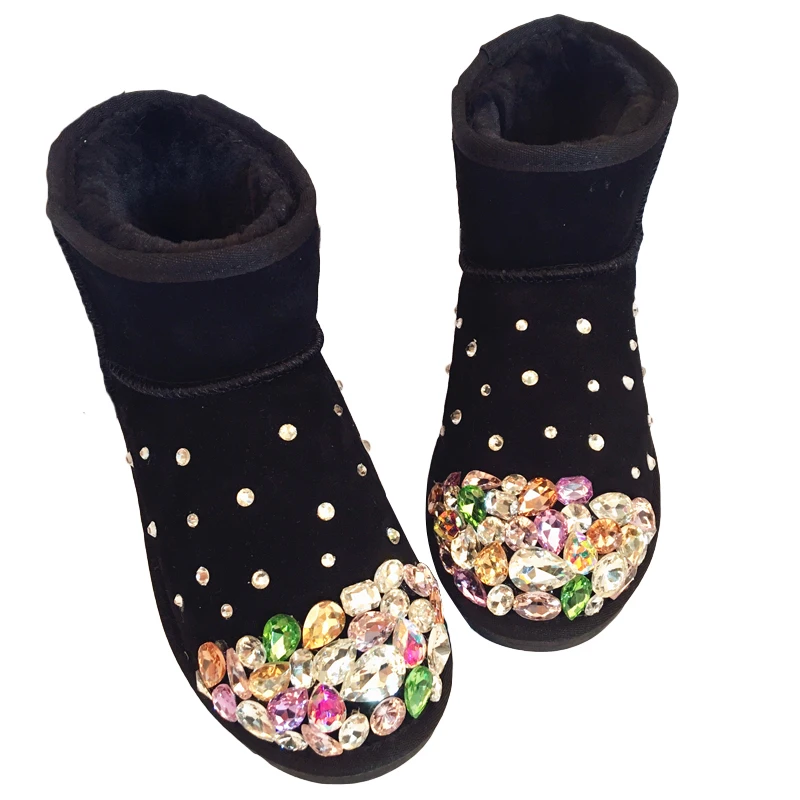 newest 2022 winter shoes women crystal round toe flats snow boots Keep warm short ankle boots sapato feminino real picture
newest 2022 winter shoes women crystal round toe flats snow boots Keep warm short ankle boots sapato feminino real picture