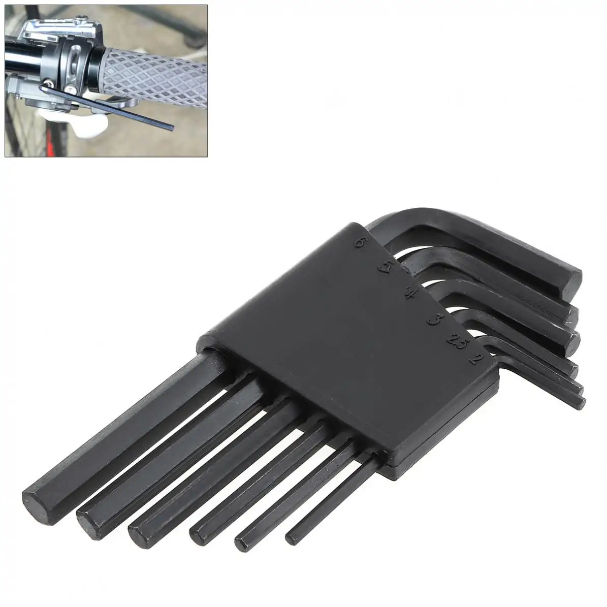 6pcs 2mm-6mm Hexagon Hex Allen Key Set Wrench Cycling Carbon Steel Plastic Repair Tool Kit Spanner Repair Bicycle Hand Tool
6pcs 2mm-6mm Hexagon Hex Allen Key Set Wrench Cycling Carbon Steel Plastic Repair Tool Kit Spanner Repair Bicycle Hand Tool