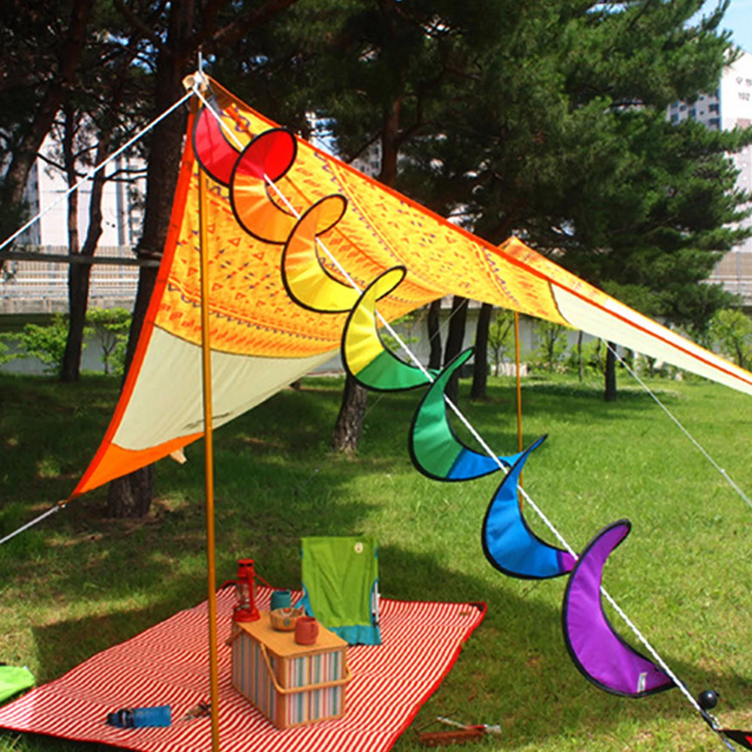 40 Inch Foldable Rainbow Wind Spinner Hanging Spiral Windmill for Camping Tent Lawn Garden Outdoor Camping Decoration
40 Inch Foldable Rainbow Wind Spinner Hanging Spiral Windmill for Camping Tent Lawn Garden Outdoor Camping Decoration