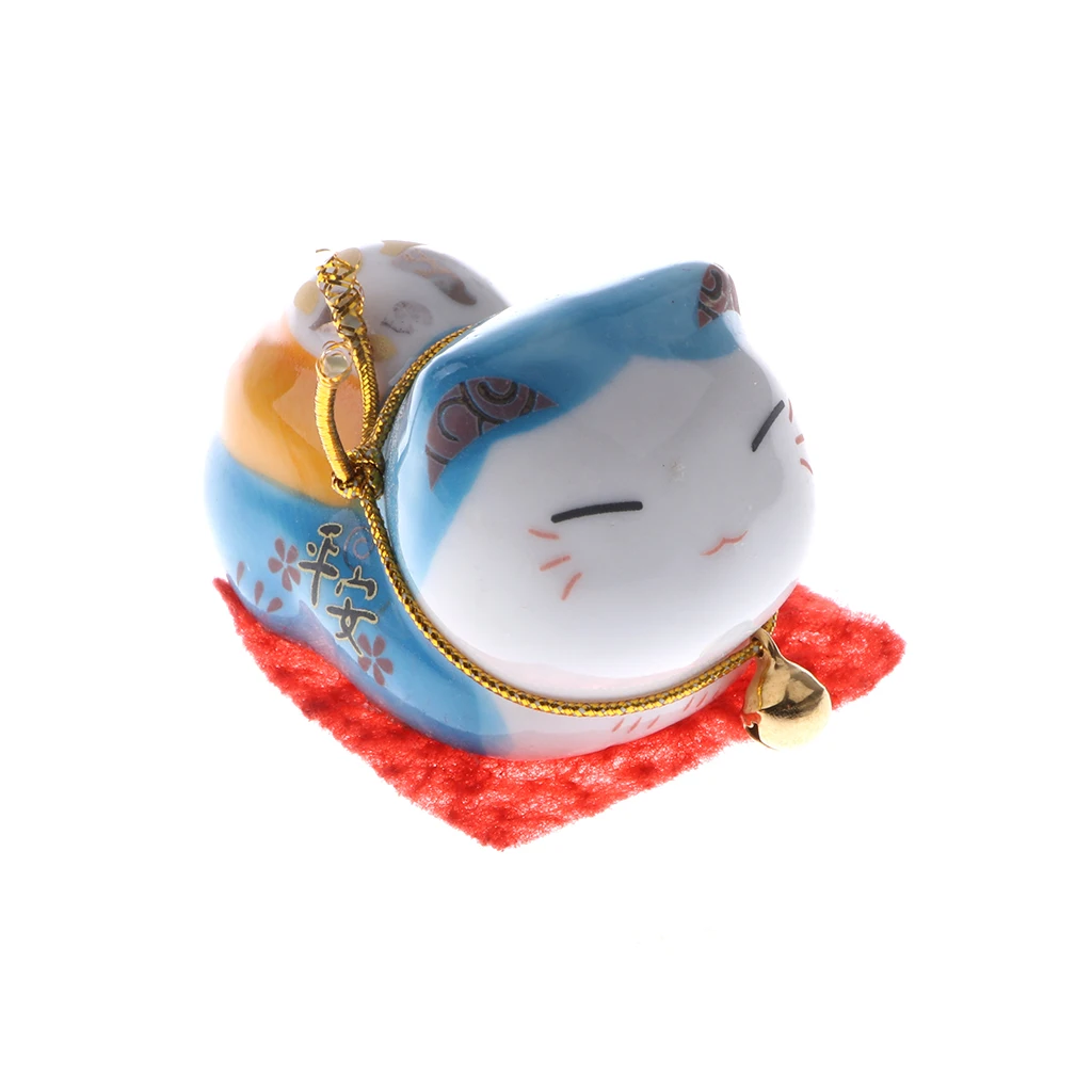 Set of 5PCS Japanese Maneki Lucky Fortune Rich Cat Figurine Home Hotel Shop Decor Bring Good Luck