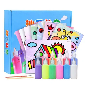 24Pcs/lot Kids DIY Sand Painting Toy for Children Drawing Board Sets BubbleSand Handmade Picture Paper Craft Sand Draw Art
24Pcs/lot Kids DIY Sand Painting Toy for Children Drawing Board Sets BubbleSand Handmade Picture Paper Craft Sand Draw Art