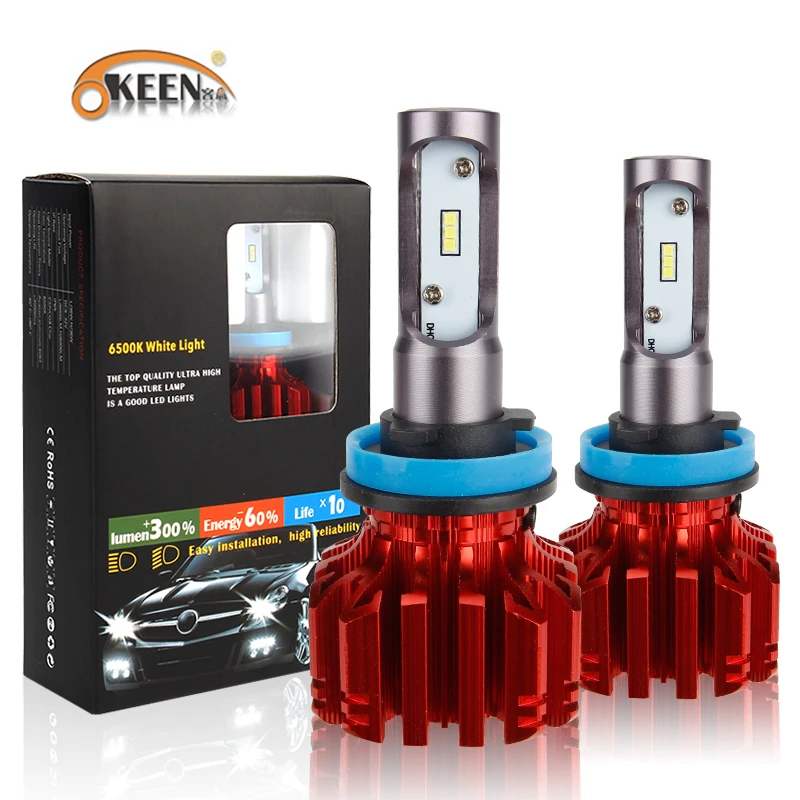 OKEEN 2pcs H4 LED H3 H7 H11 Car LED 9005 9006 CSP Headlight Bulbs 6500K White 12V/24V 72W 8000LM Fog Light Bulbs Auto Headlamps
OKEEN 2pcs H4 LED H3 H7 H11 Car LED 9005 9006 CSP Headlight Bulbs 6500K White 12V/24V 72W 8000LM Fog Light Bulbs Auto Headlamps