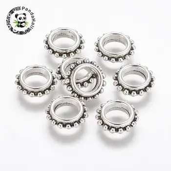 Tibetan Silver Bead Spacers, Lead Free and Cadmium Free, Ring, Antique Silver Color, Rondelle 13.5X4.5mm Jewelry Findings
Tibetan Silver Bead Spacers, Lead Free and Cadmium Free, Ring, Antique Silver Color, Rondelle 13.5X4.5mm Jewelry Findings