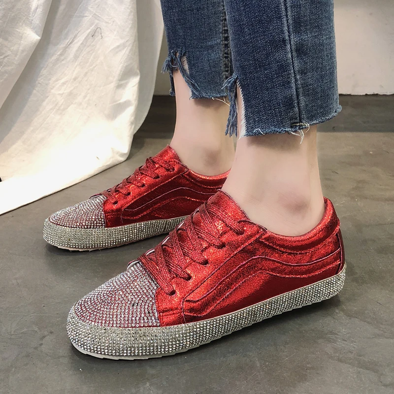 Designer Shoes Women Luxury 2018 Flats Casual Shoes Woman Fashion Sneakers Ladies Shoes Espadrilles Crystal Lace-up Non-slip
Designer Shoes Women Luxury 2018 Flats Casual Shoes Woman Fashion Sneakers Ladies Shoes Espadrilles Crystal Lace-up Non-slip