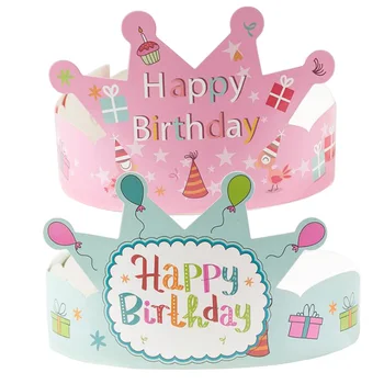 SZJUYI 100Pcs / Children's Party Crown Birthday hat toys