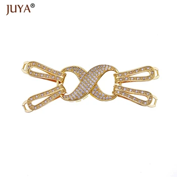 Jewelry Making Supplies CZ Rhinestone Infinity Charm Clasps Hooks Pendant For Pearl Jewelry Connectors Components Findings
Jewelry Making Supplies CZ Rhinestone Infinity Charm Clasps Hooks Pendant For Pearl Jewelry Connectors Components Findings