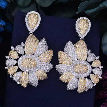 GODKI 63mm Luxury Sunflower Cubic Zirconia Naija Wedding Party Earring Fashion Jewelry for Women
GODKI 63mm Luxury Sunflower Cubic Zirconia Naija Wedding Party Earring Fashion Jewelry for Women