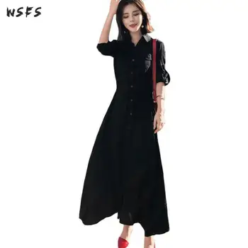 Autumn Shirt Dress Black Long Sleeve Women Dress Elegant Bodycon Business Office Ladies Vintage Sexy Party Midi Aline Sundress
Autumn Shirt Dress Black Long Sleeve Women Dress Elegant Bodycon Business Office Ladies Vintage Sexy Party Midi Aline Sundress