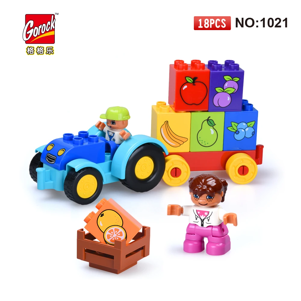 GOROCK 1021 Big Building Blocks Model Set 18Pcs children Educational Bricks Toys For Toy Gift For Baby Compatible With Duploe
GOROCK 1021 Big Building Blocks Model Set 18Pcs children Educational Bricks Toys For Toy Gift For Baby Compatible With Duploe