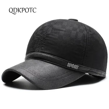 QDKPOTC 2019 Autumn Winter New Men Baseball Caps PU Cotton Patchwork Middle-aged Hat Outdoor Keep Warm Ear Protection Dad Cap
QDKPOTC 2019 Autumn Winter New Men Baseball Caps PU Cotton Patchwork Middle-aged Hat Outdoor Keep Warm Ear Protection Dad Cap