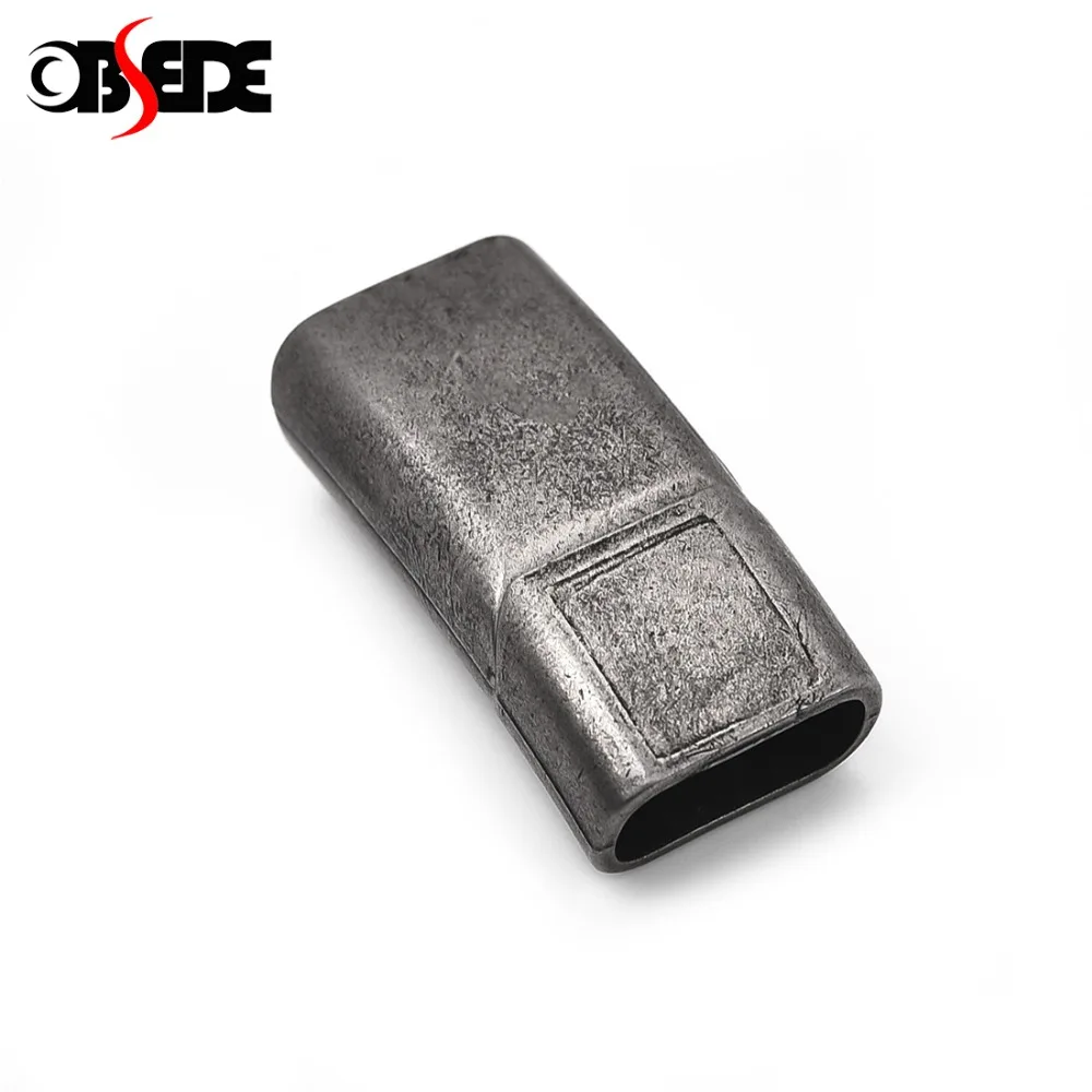 Stainless Steel Magnetic Clasps Hole 10x5mm Rectangle Leather Bracelet Vintage Magnet Buckle for Men Jewelry Making Findings
Stainless Steel Magnetic Clasps Hole 10x5mm Rectangle Leather Bracelet Vintage Magnet Buckle for Men Jewelry Making Findings